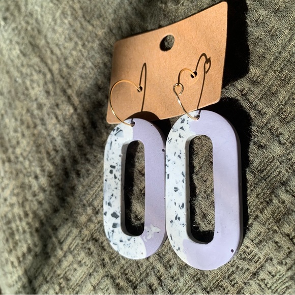 Contemporary clay earrings - Picture 1 of 2